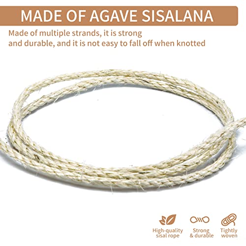 164ft Sisal Rope for Cat Scratching & DIY Projects