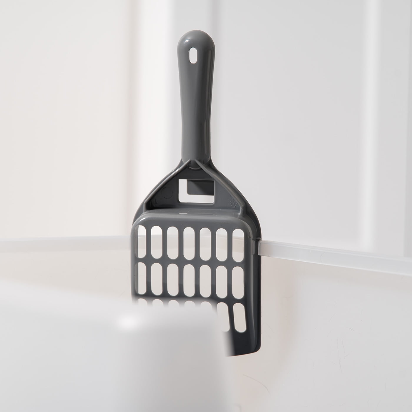 IRIS USA Gray Litter Box with Shield