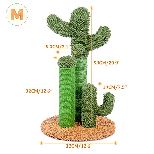 Cactus Cat Scratching Post with 3 Poles - Medium