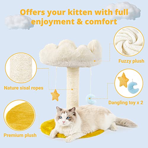 Cloud Cat Tree with Fluffy Perch and Scratcher