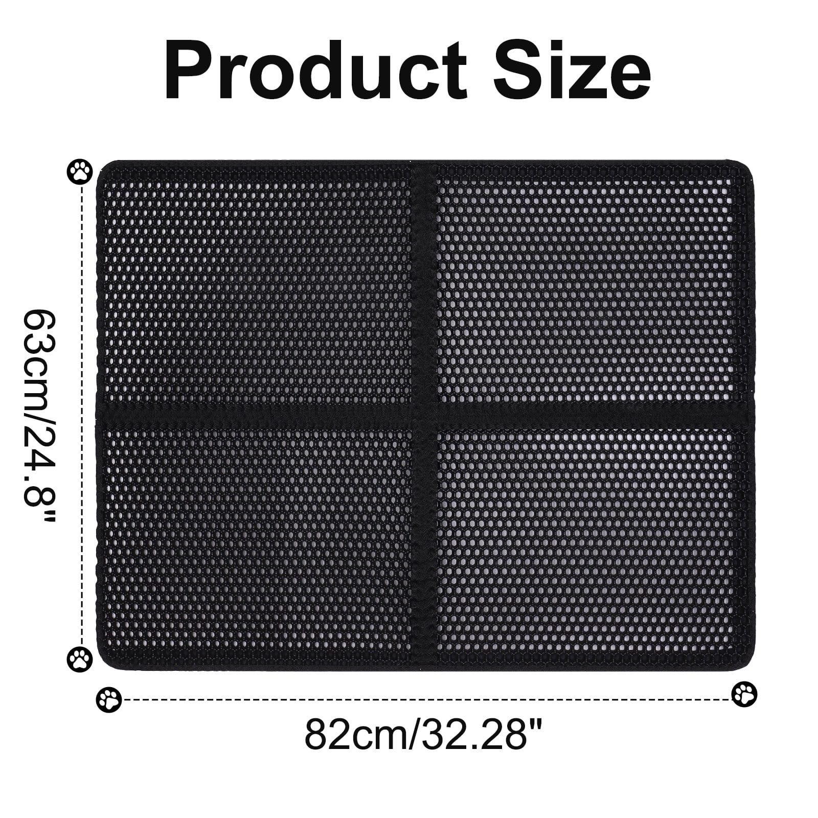 Activated Charcoal Litter Box Filters (4-Pack)