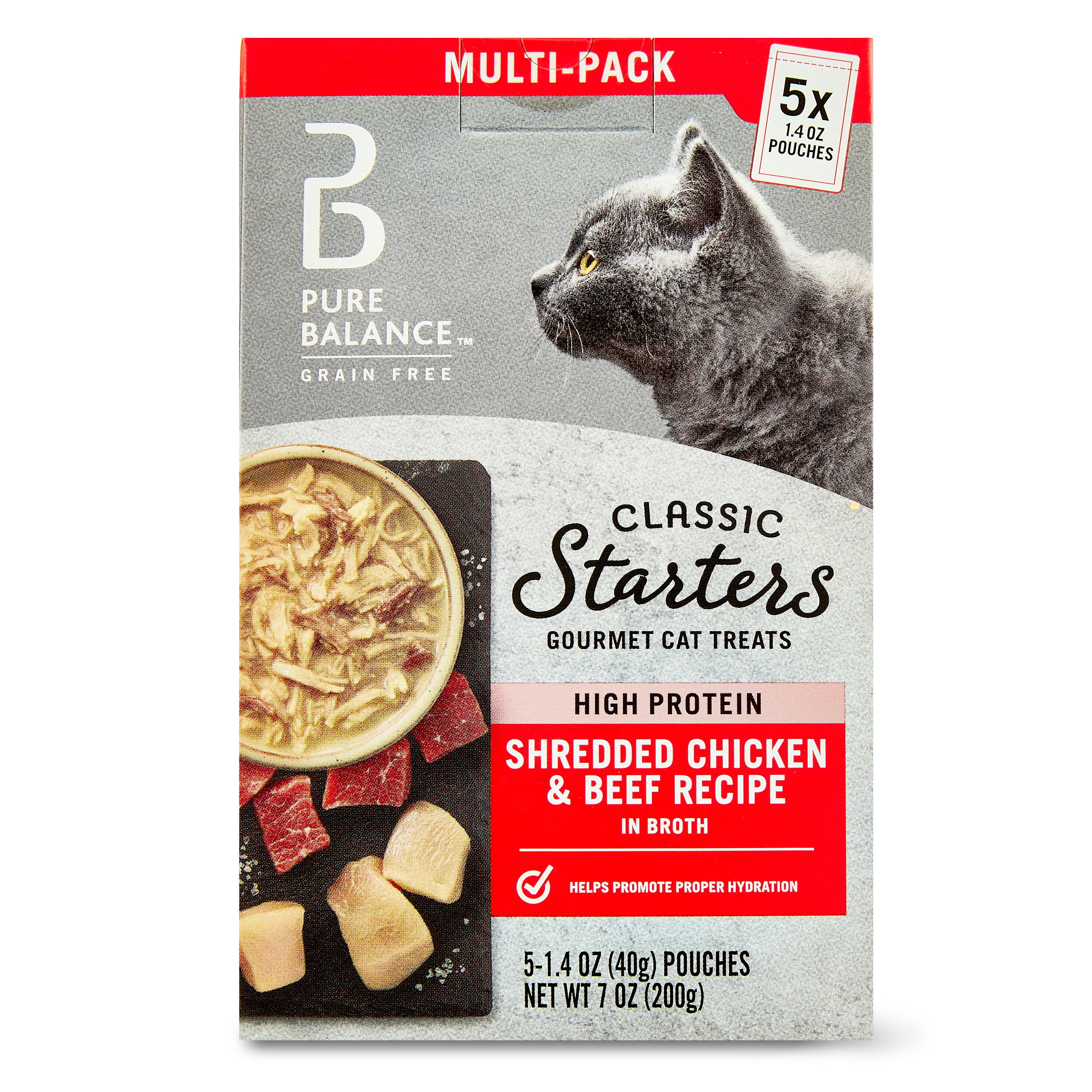 Gourmet Cat Treats with Chicken & Beef (5 Pack)