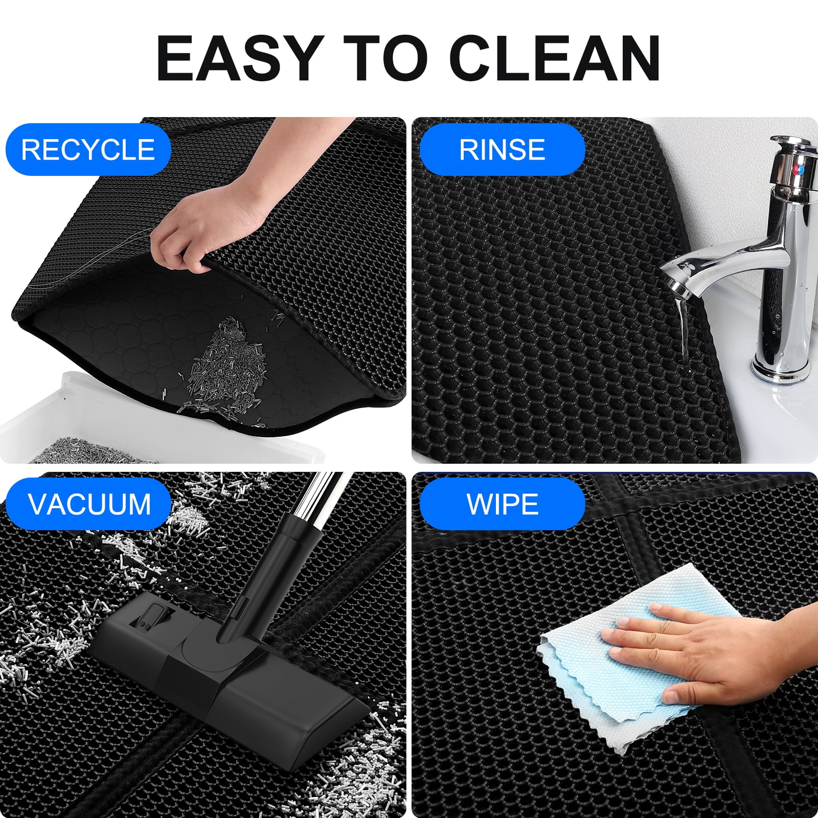 Activated Charcoal Litter Box Filters (4-Pack)