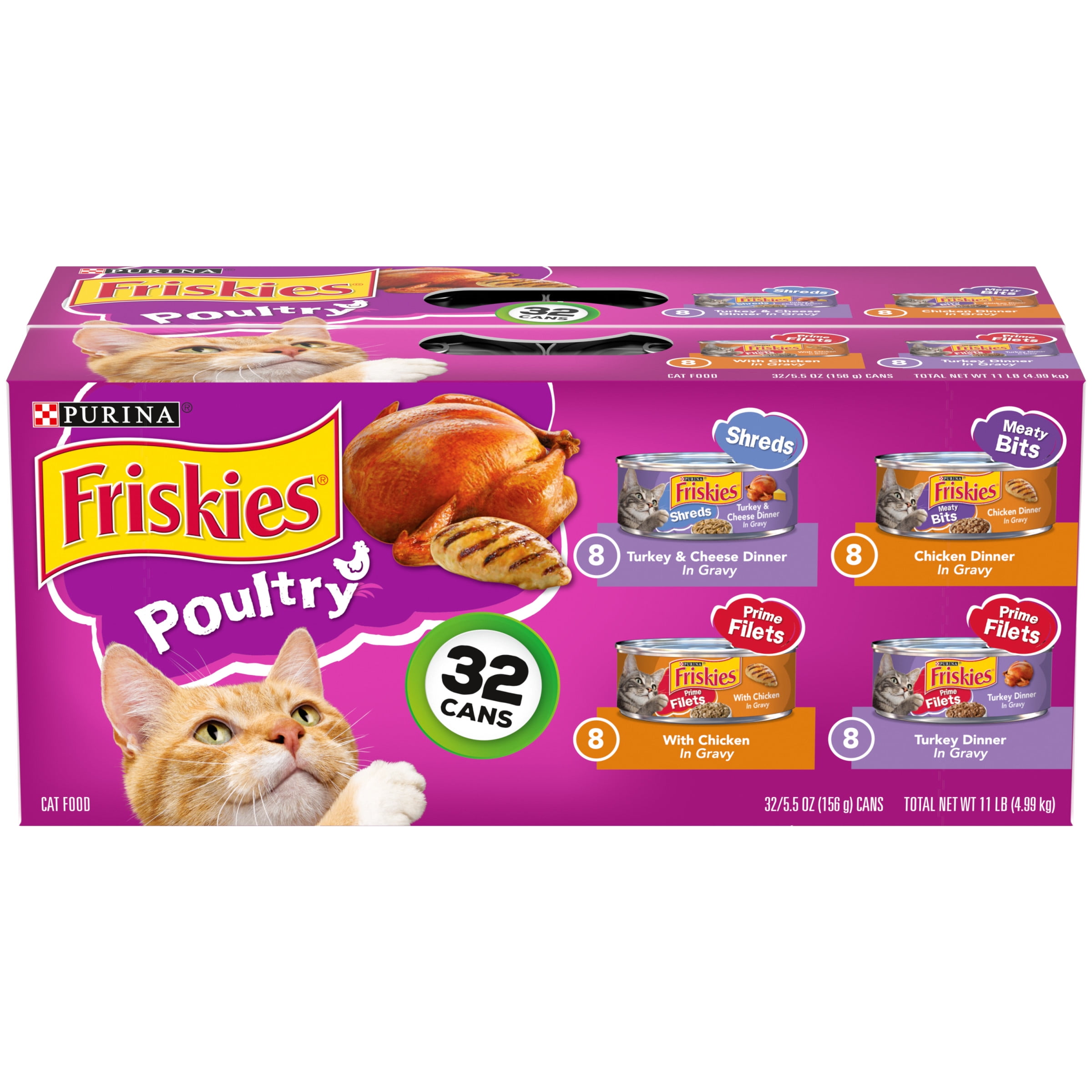Friskies Poultry Variety Pack - 32 Cans