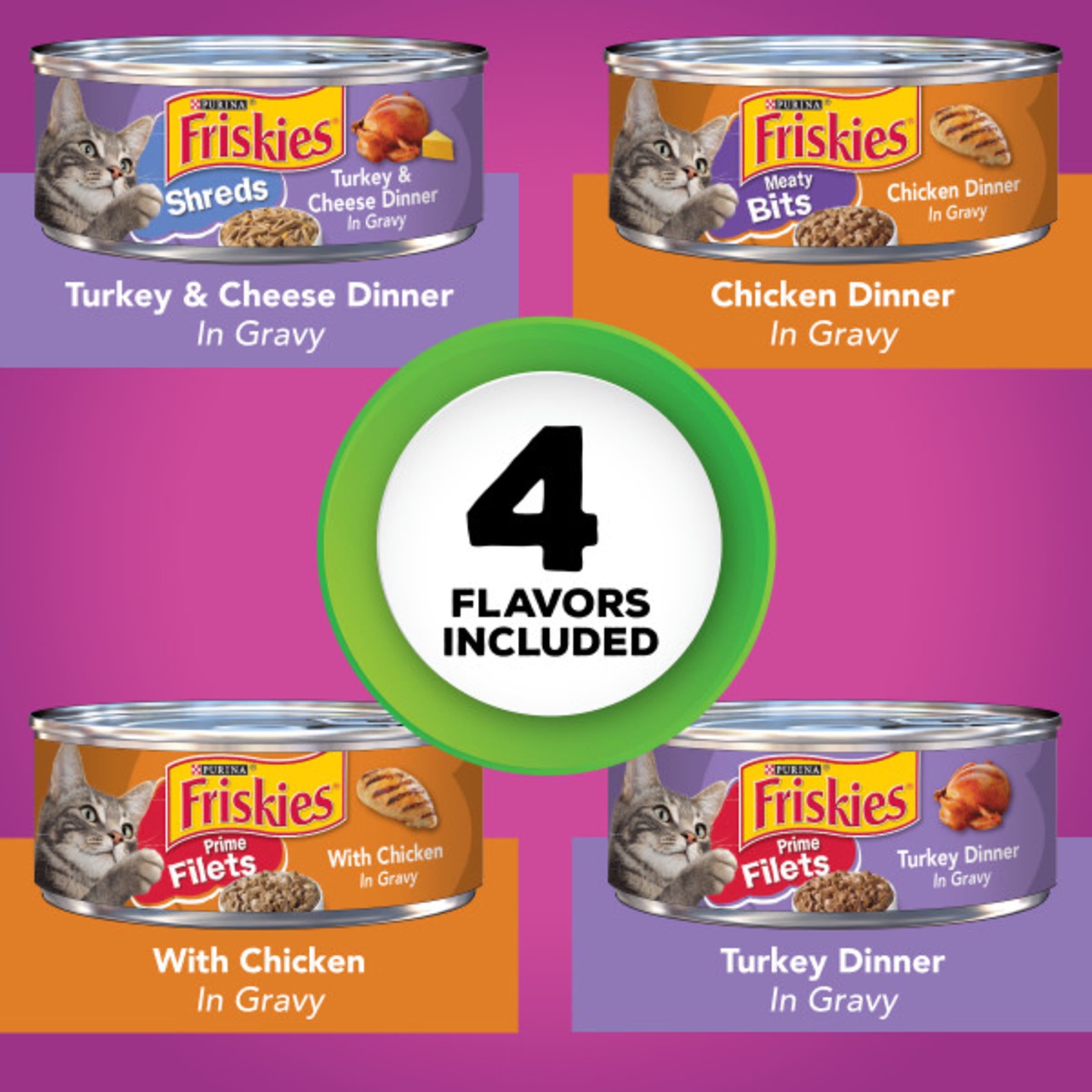 Friskies Poultry Variety Pack - 32 Cans