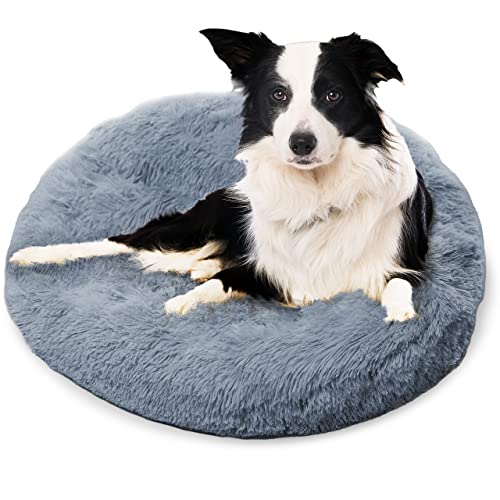 Plush Calming Dog Cat Bed