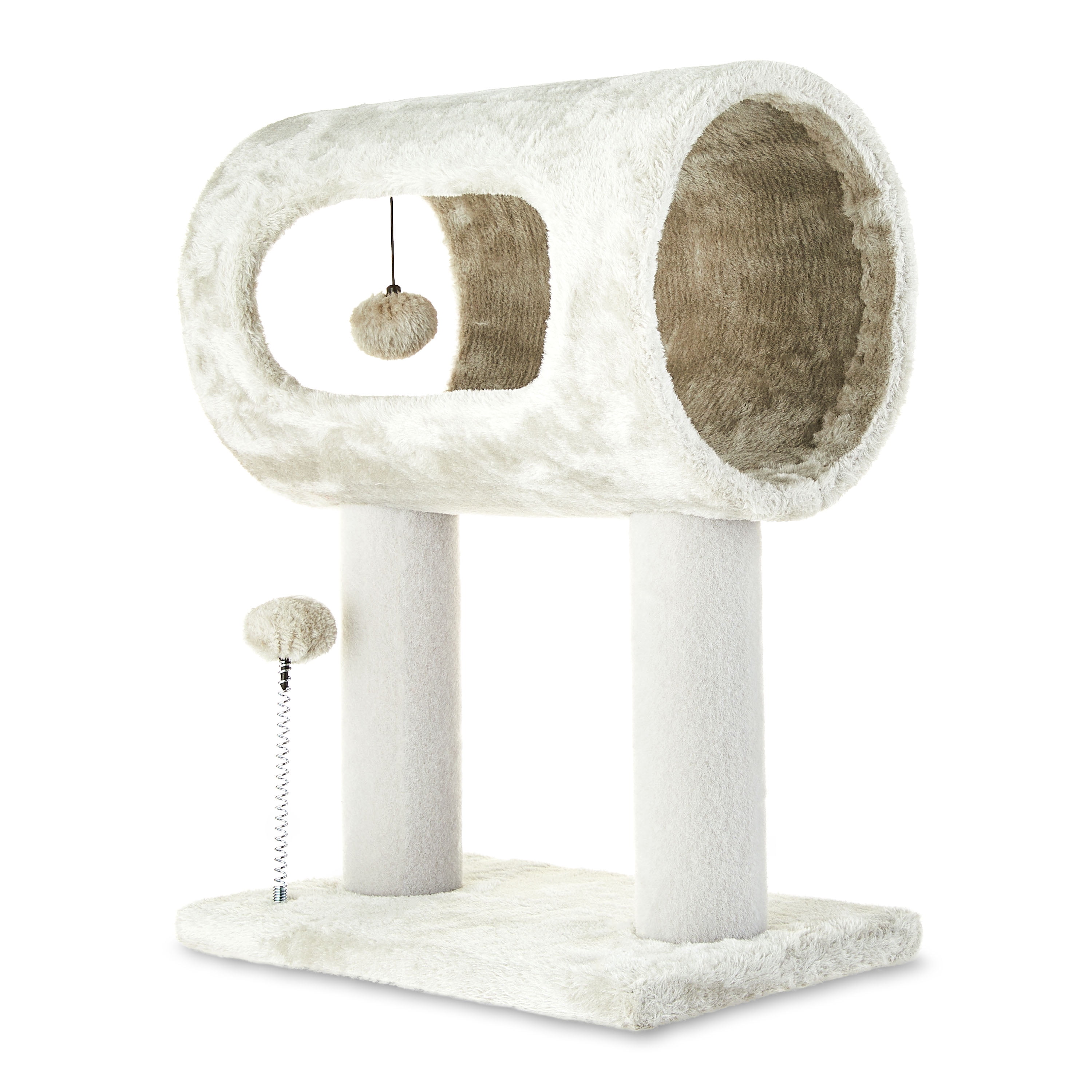 Vibrant Life Elevated Cat Tunnel Bed, Gray, 20"