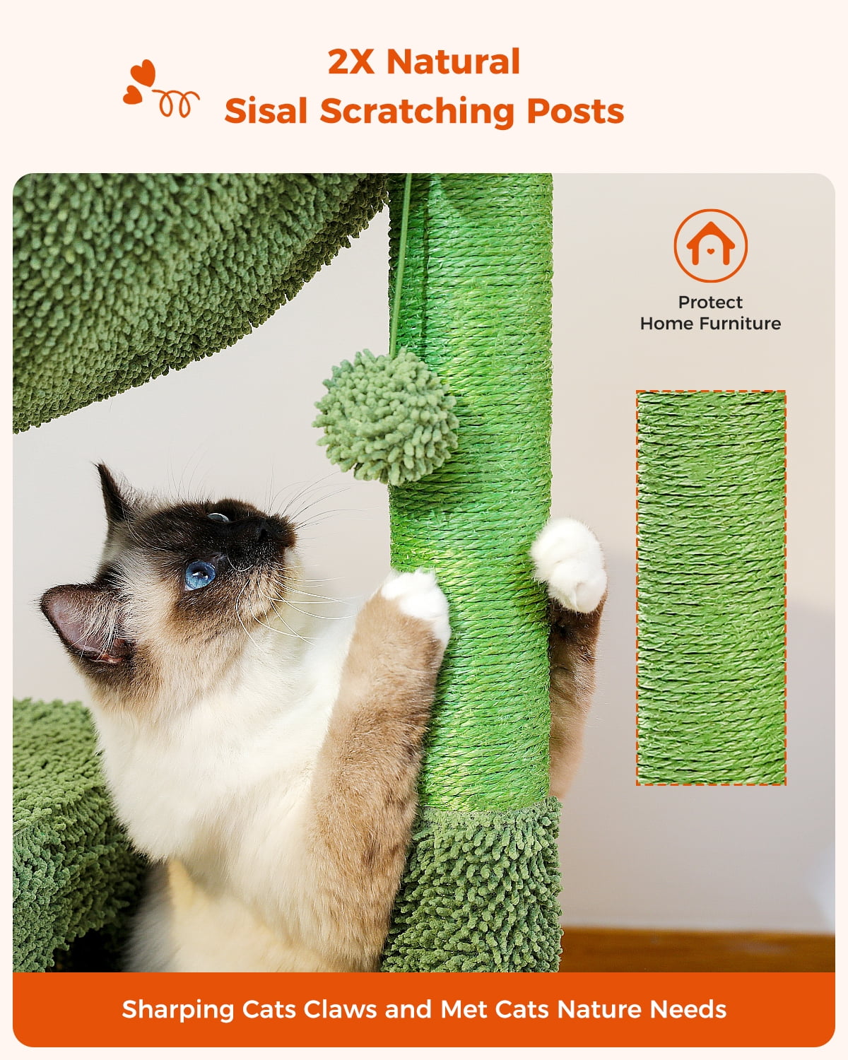 Cactus Cat Tree for Medium Cats