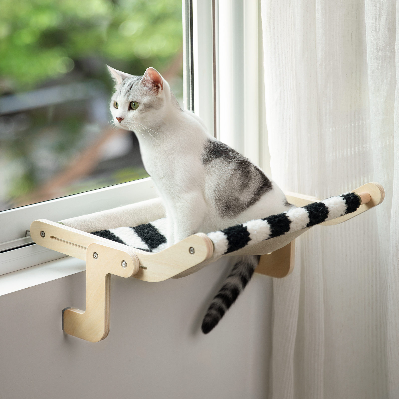 Multi-level Cat Sunbathing Window Perch