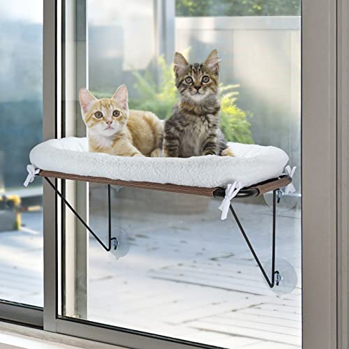 LSAIFATER Cat Window Perch with Metal Support