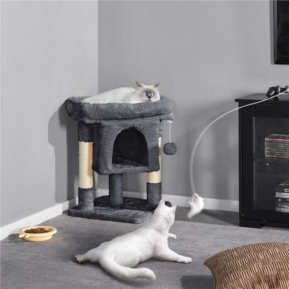 Topeakmart Cat Tree Condo - Dark Gray