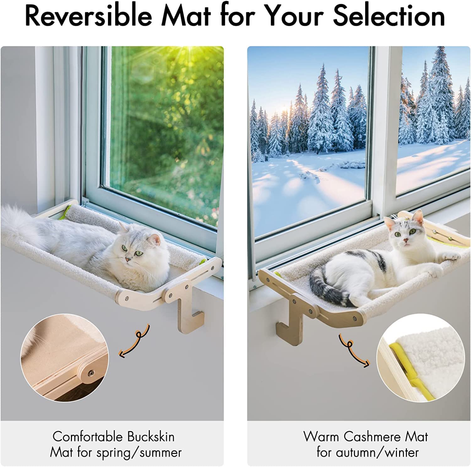 Multi-level Cat Sunbathing Window Perch