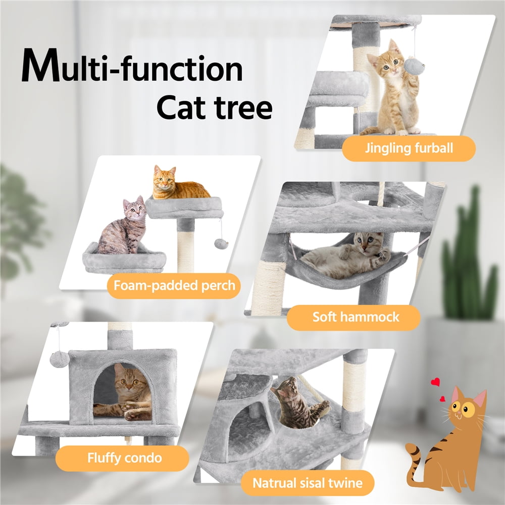 Multi-level Cat Tree with Condos & Perches