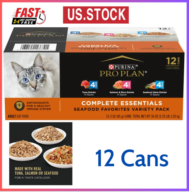 Essential Seafood Wet Cat Food Variety Pack