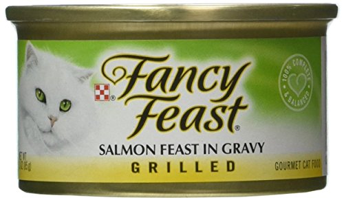 24-Pack Grilled Salmon Gravy Wet Food for Cats