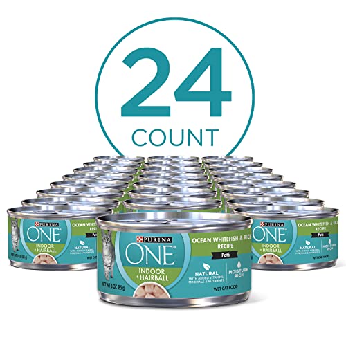 Indoor Ocean Whitefish & Rice Cat Food - 24 cans