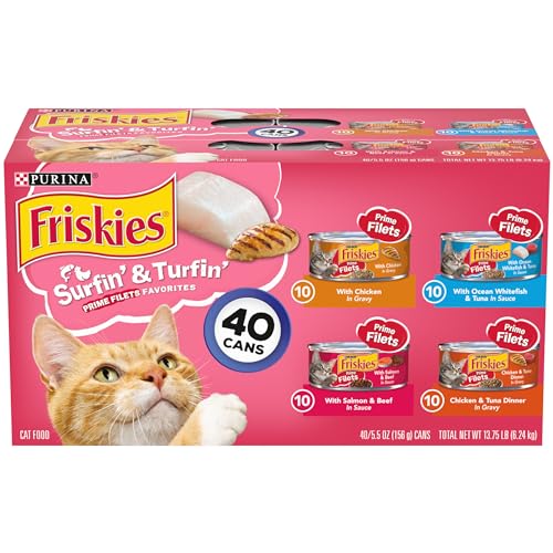 40-pack Surf & Turf Wet Cat Food Variety