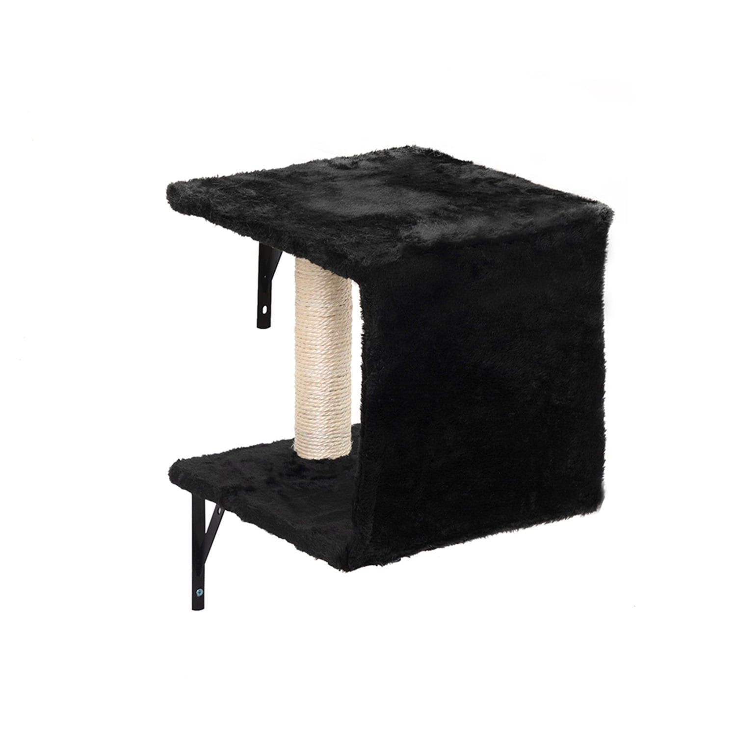 Black Cat Tree Wall Set for Multiple Cats