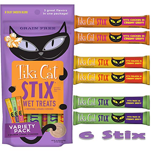 Tiki Cat Stix Wet Treats - Chicken, Salmon, Duck