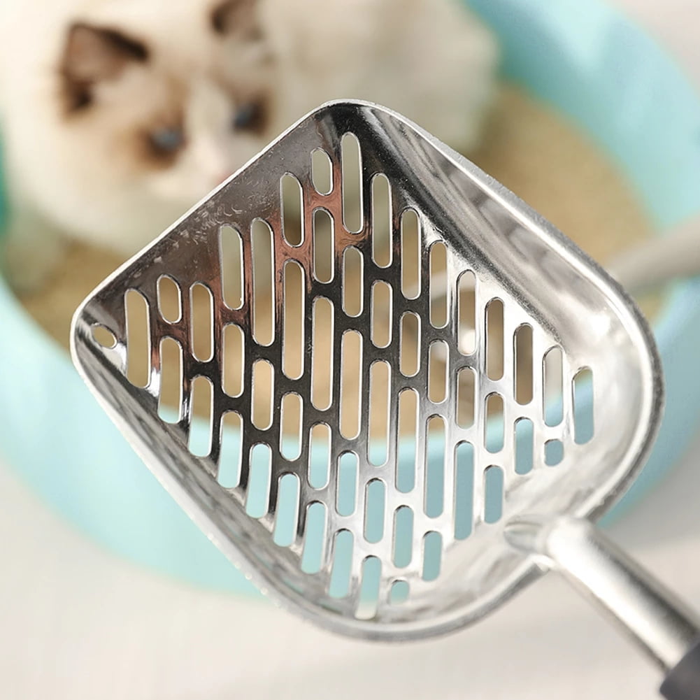 Flexible Metal Cat Litter Scoop with Deep Shovel