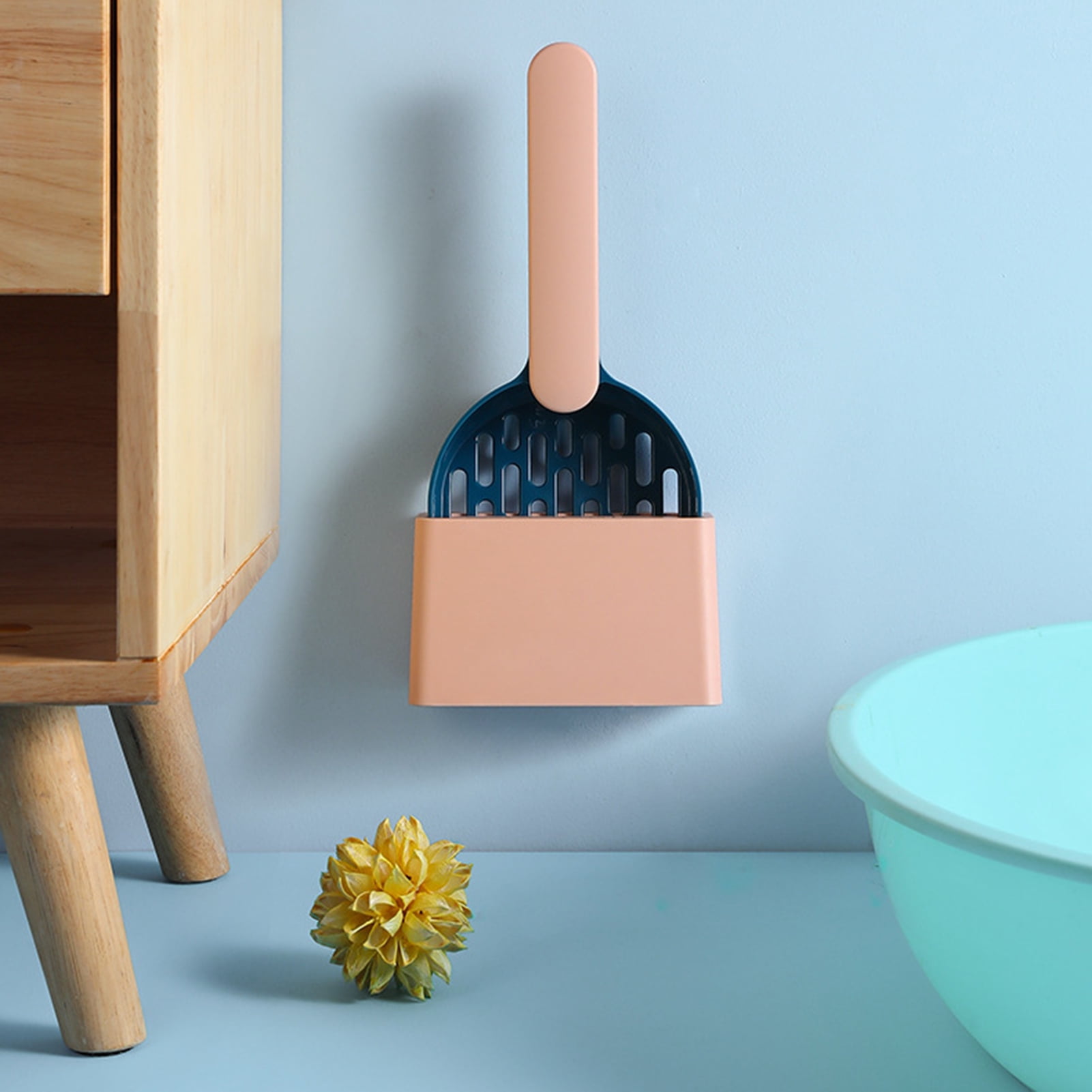 Cat Litter Scoop with Lid and Brush