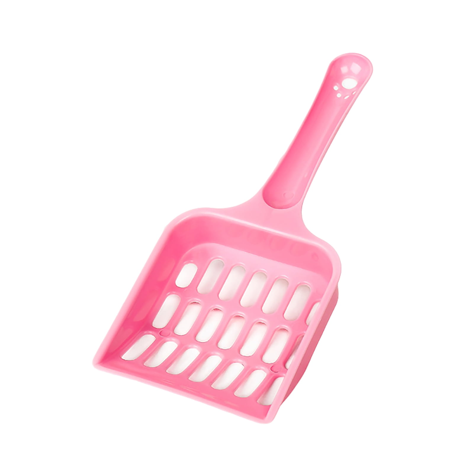 Compact cat litter scoop with handle