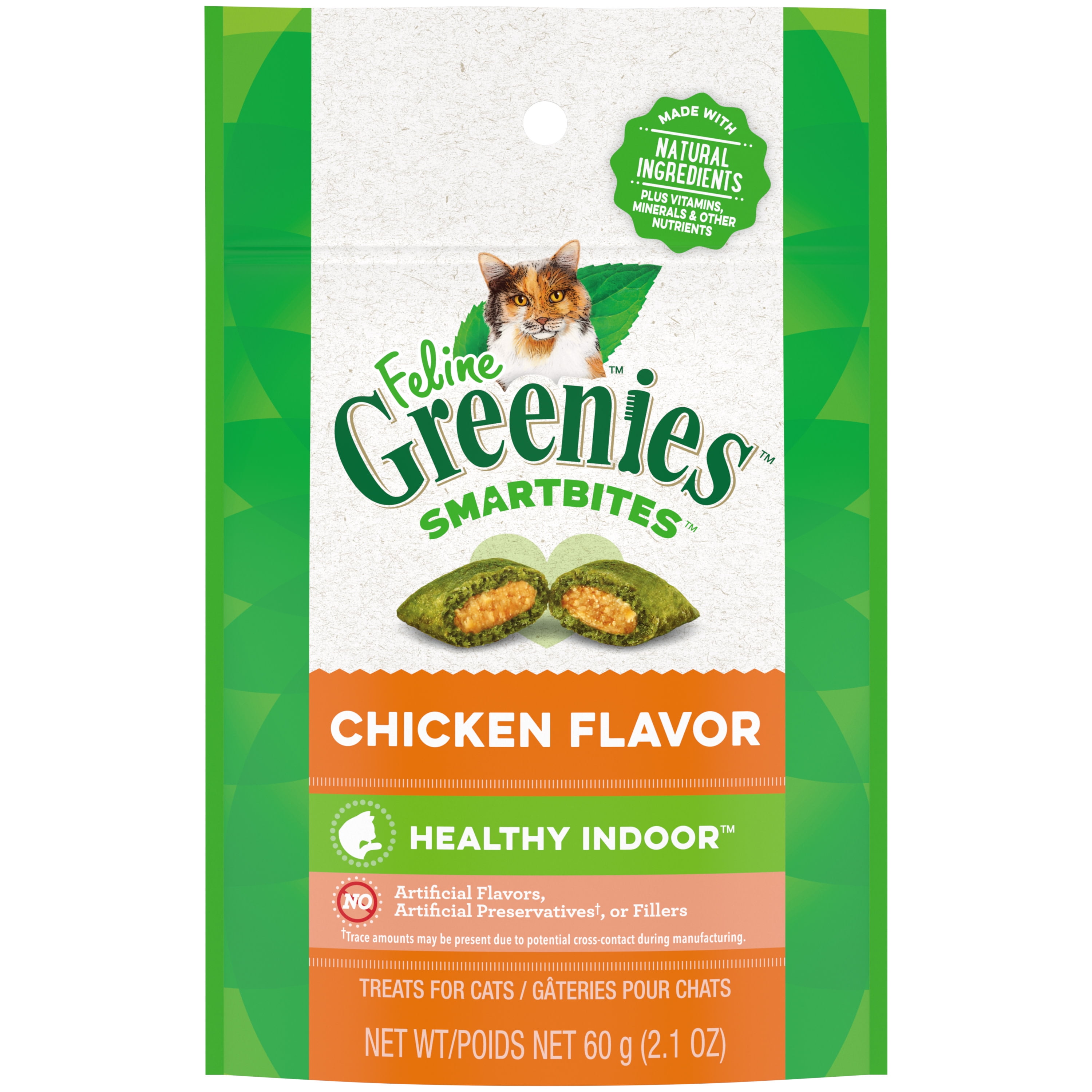 Greenies Chicken Flavor Cat Treats, 2.1 oz