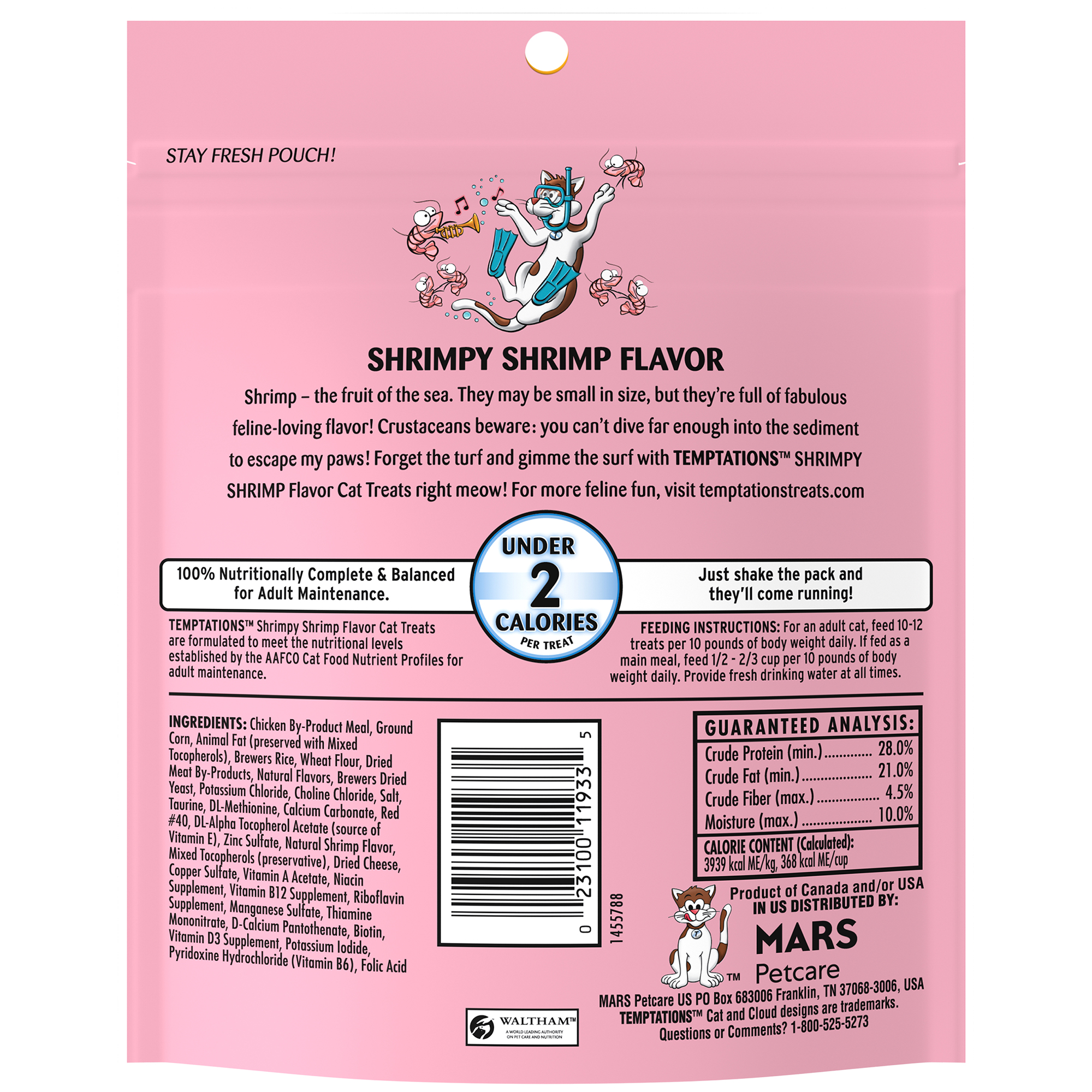 Shrimpy Shrimp Cat Treats, 6.3 oz Pouch