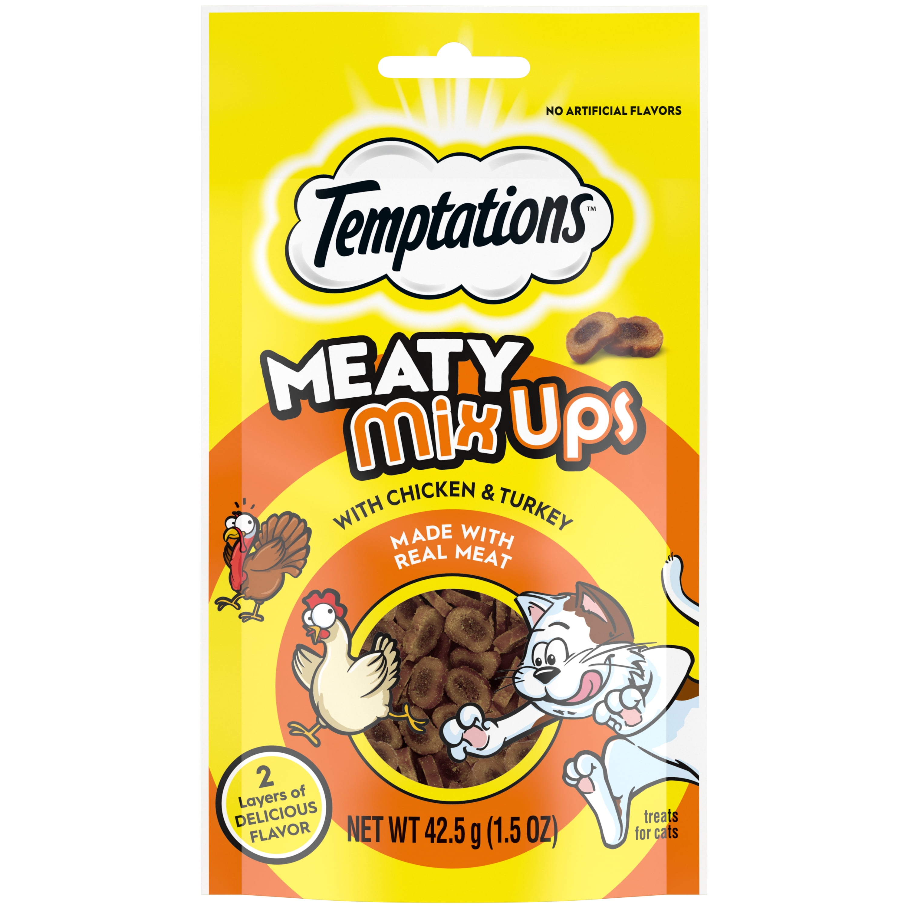 Chicken and Turkey MixUp Cat Treats, 1.5 Oz