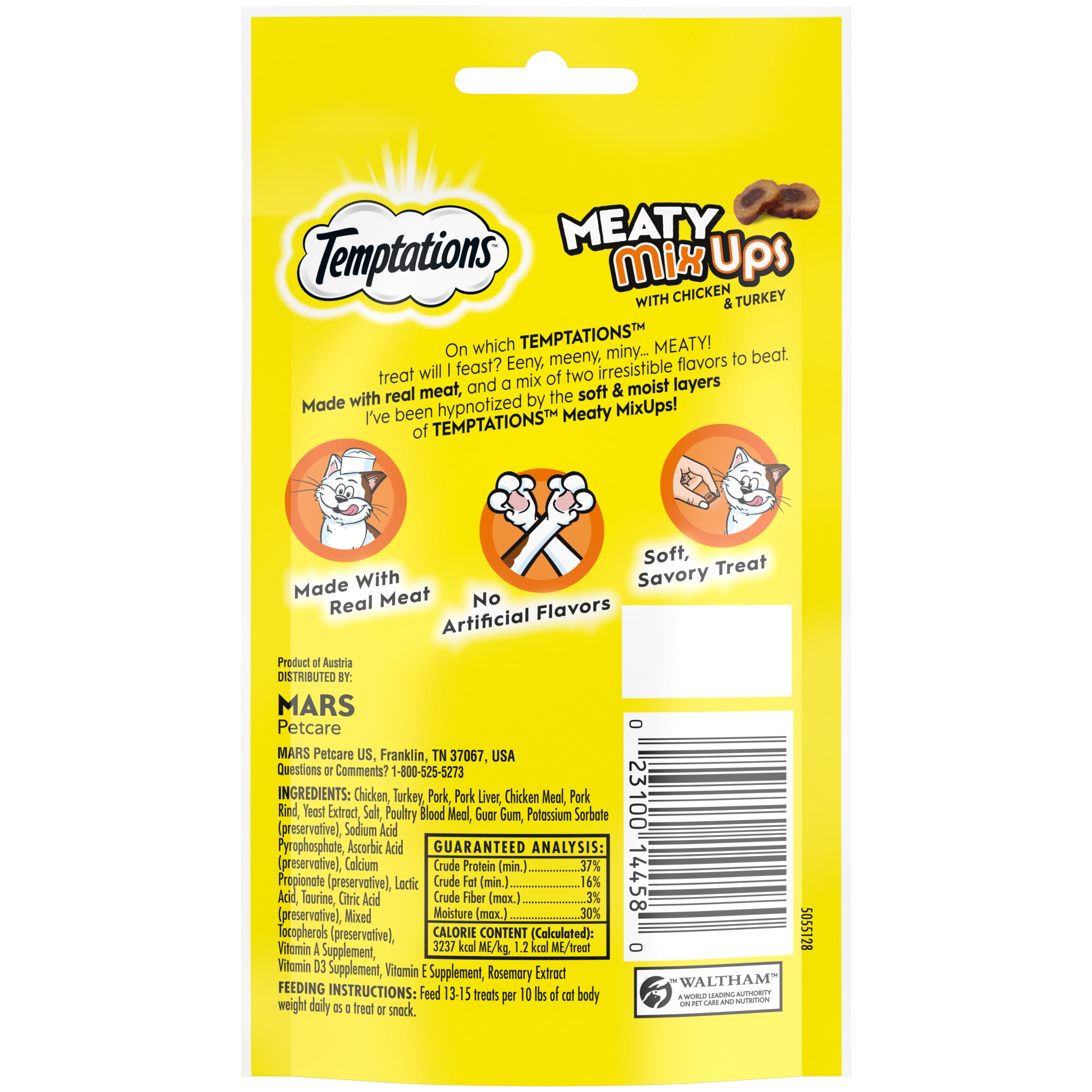 Chicken and Turkey MixUp Cat Treats, 1.5 Oz