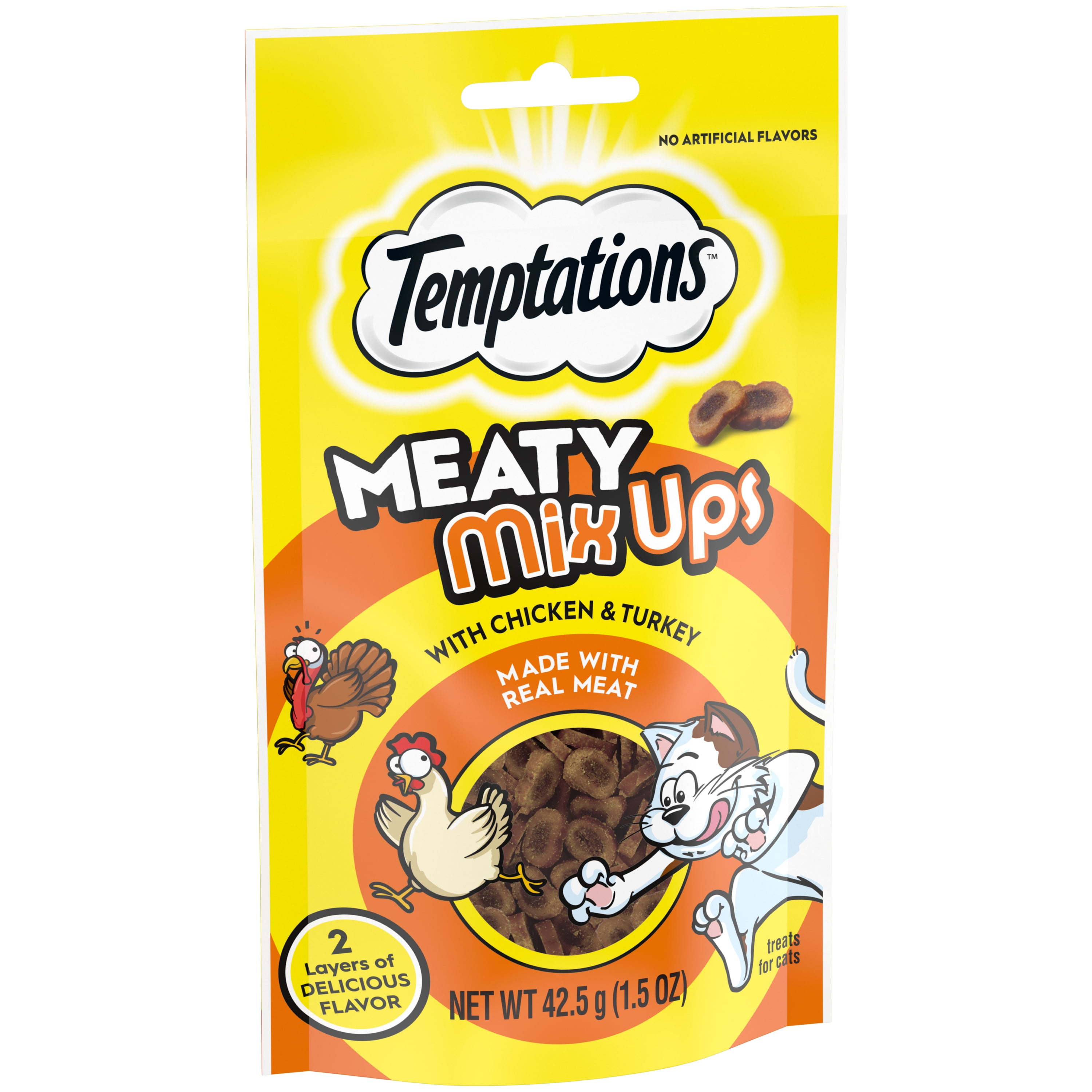 Chicken and Turkey MixUp Cat Treats, 1.5 Oz