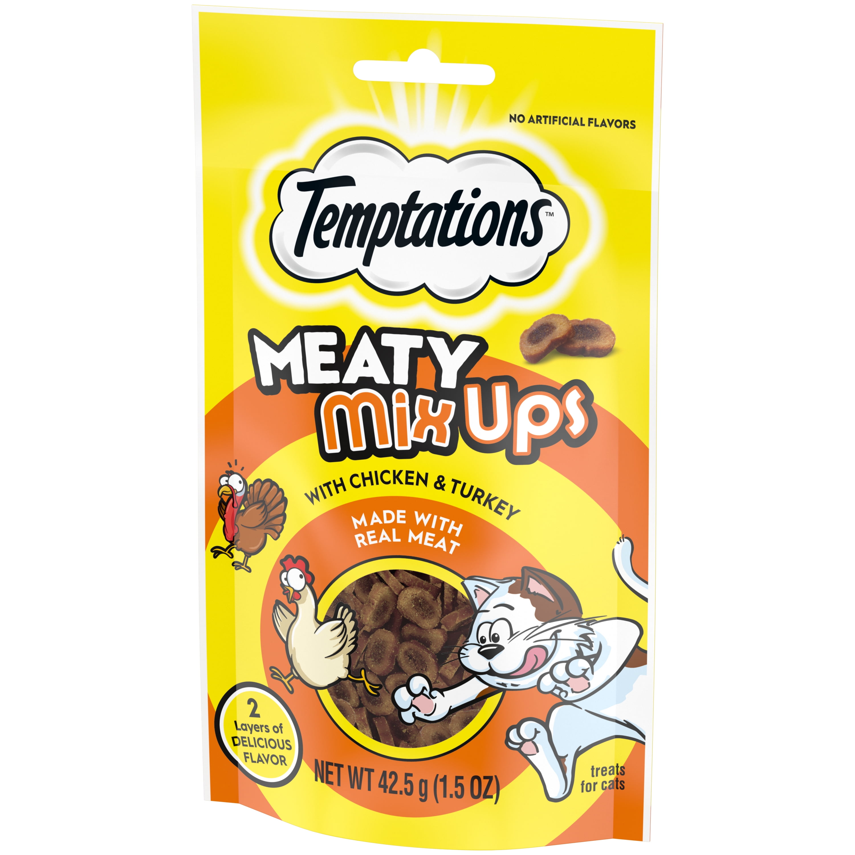 Chicken and Turkey MixUp Cat Treats, 1.5 Oz