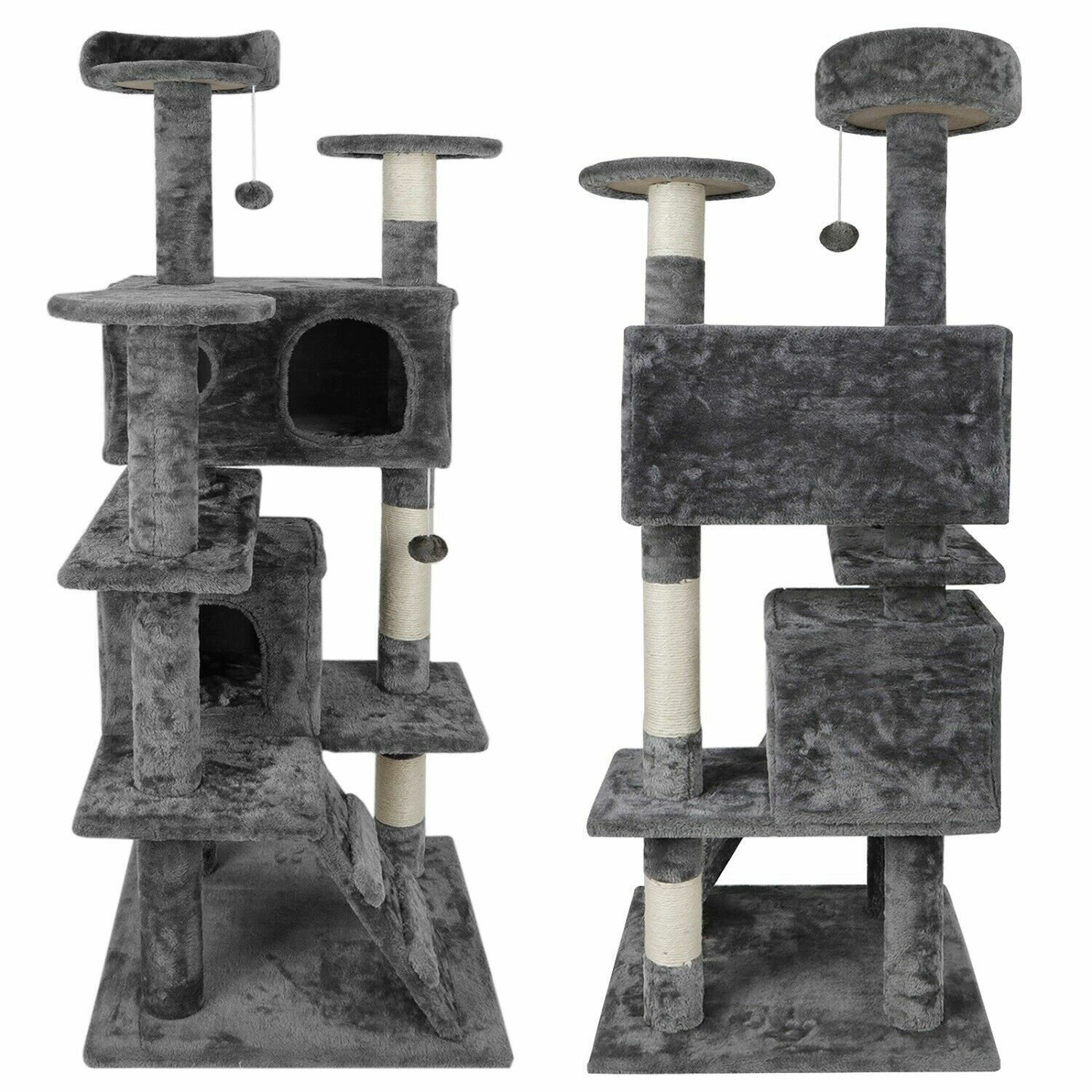 Sturdy 53" Cat Tree Activity Center Condo