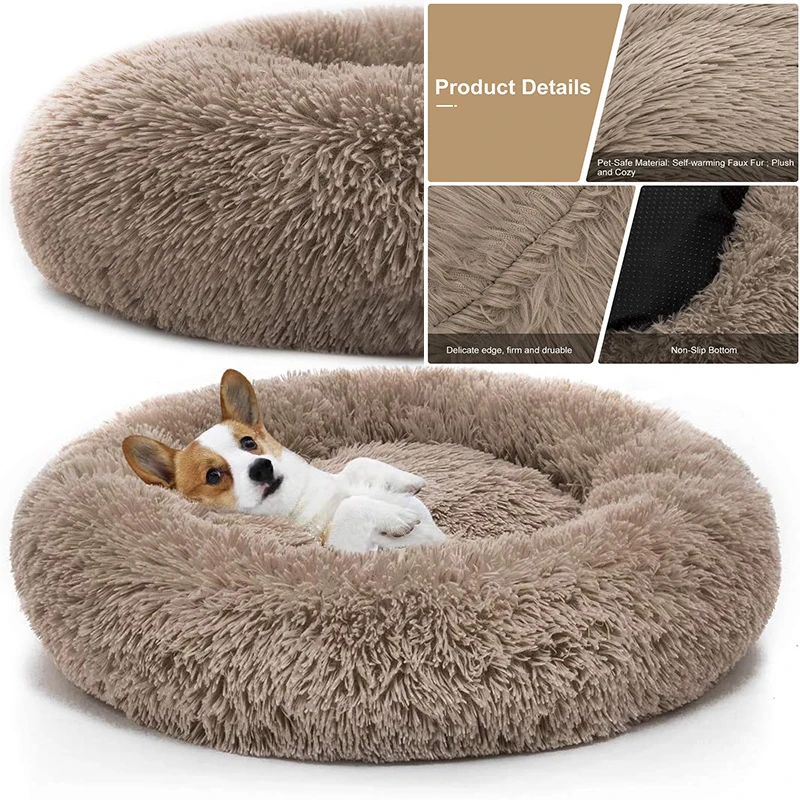Ultra-Soft Donut Cat & Dog Bed
