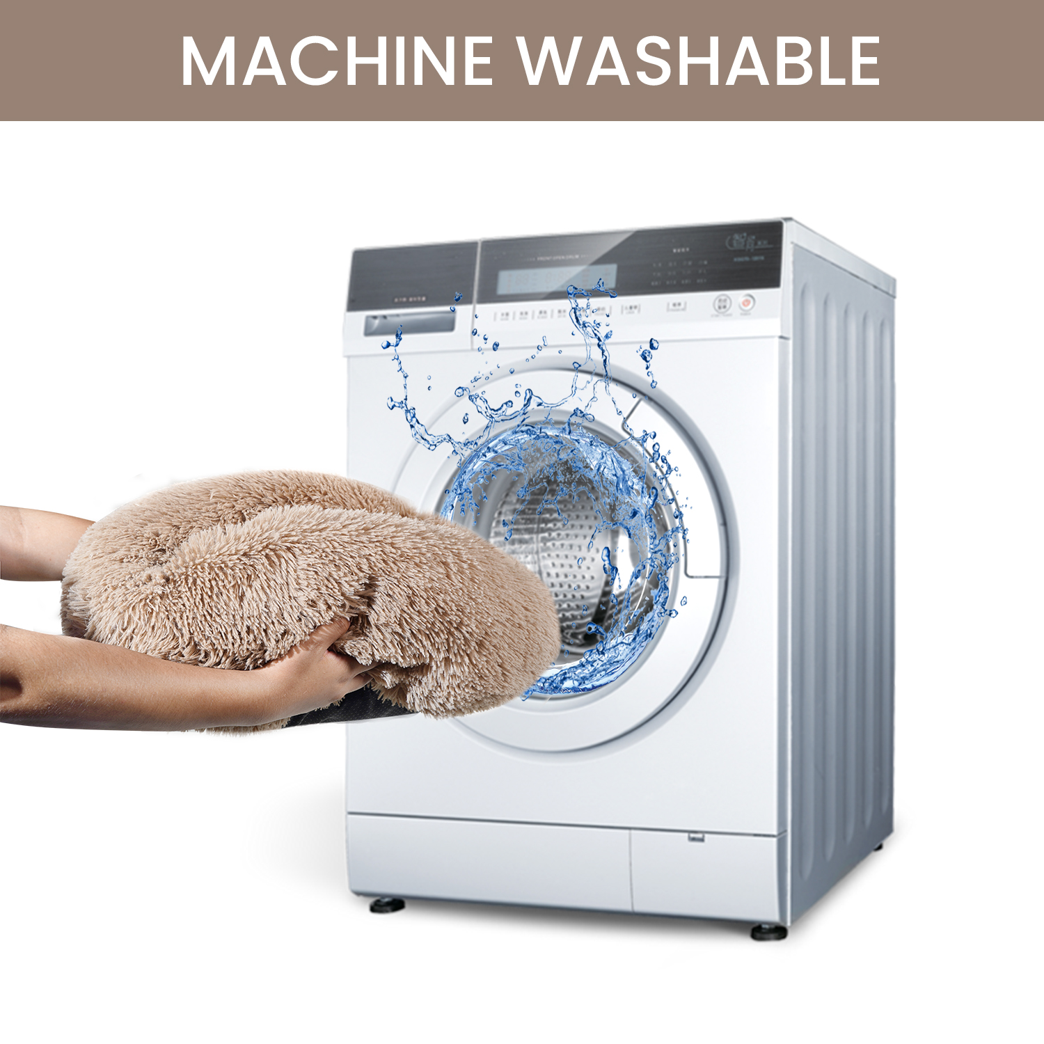 Plush Cat Donut Bed - Calming & Washable