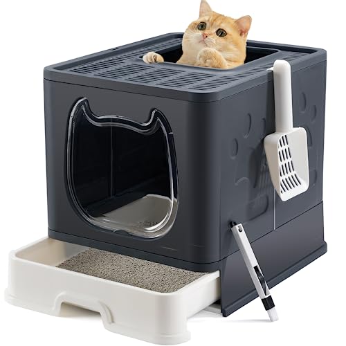 Foldable Covered Cat Litter Box