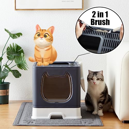 Foldable Covered Cat Litter Box