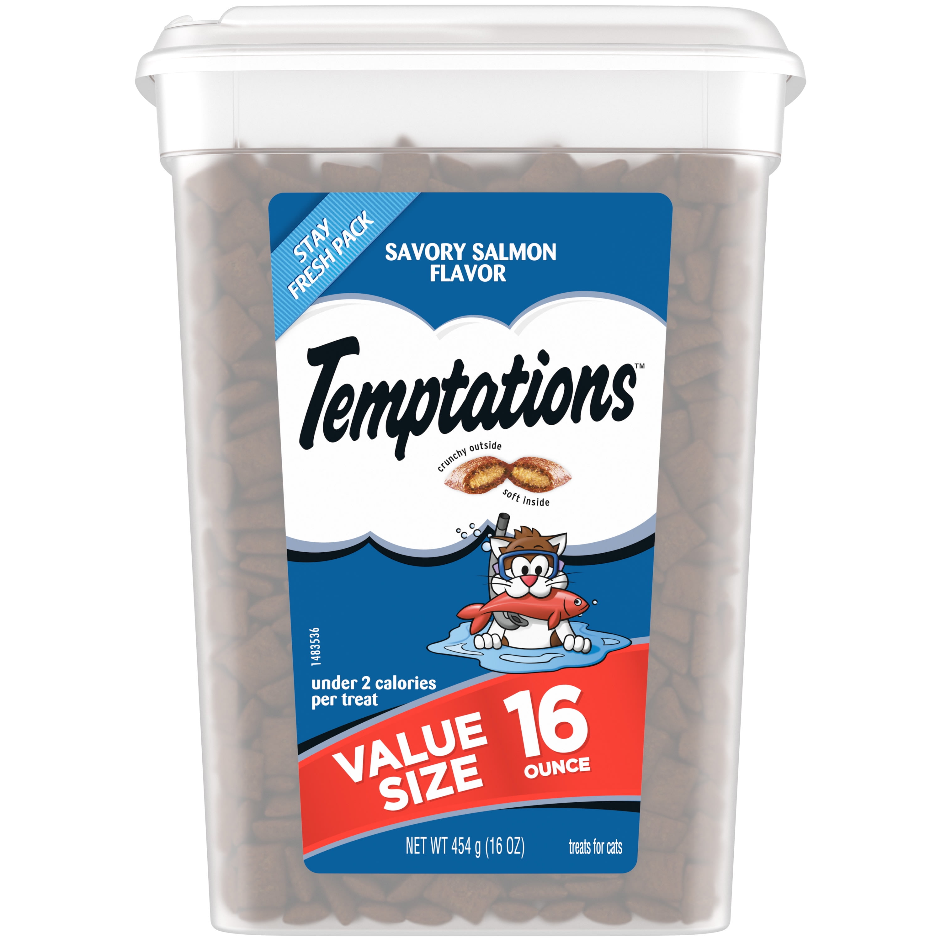 Salmon-flavored Cat Treats, 16 oz. Tub