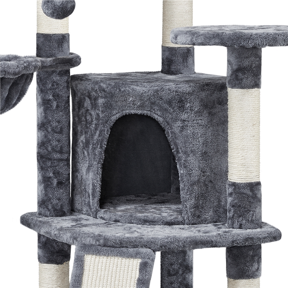 Topeakmart Cat Tree Condo with Basket and Platform