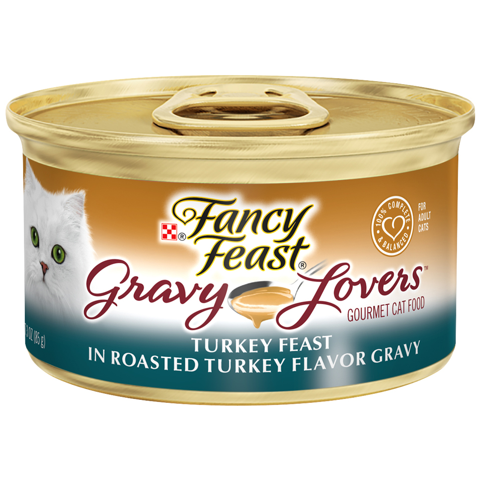 Turkey Gravy Wet Cat Food - 3oz Can