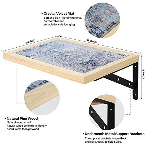 Wooden Cat Wall Furniture for Climbing & Lounging