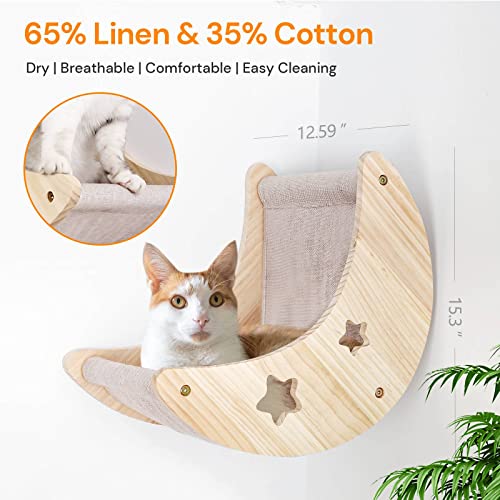 Wooden Cat Wall Furniture with Scratching Posts