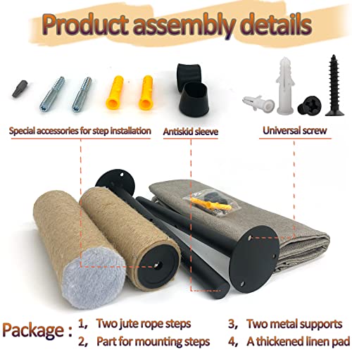 Wall-Mounted Cat Hammock with Shelves