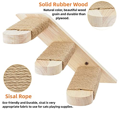 Cat Wall Furniture with Hammock and Scratching Steps