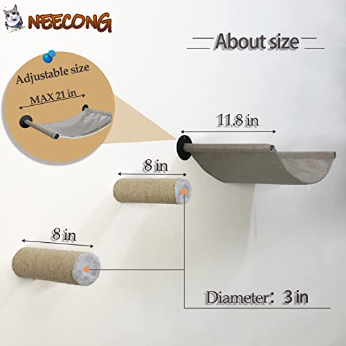 Wall-Mounted Cat Hammock with Shelves