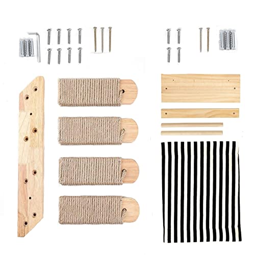 Cat Wall Furniture with Hammock and Scratching Steps