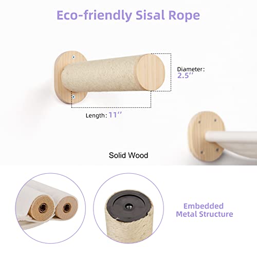 Cat climbing shelf with bed and stairs