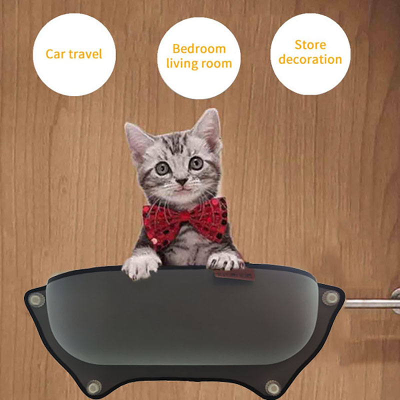 Window-mounted Cat Hammock Bed - Grey