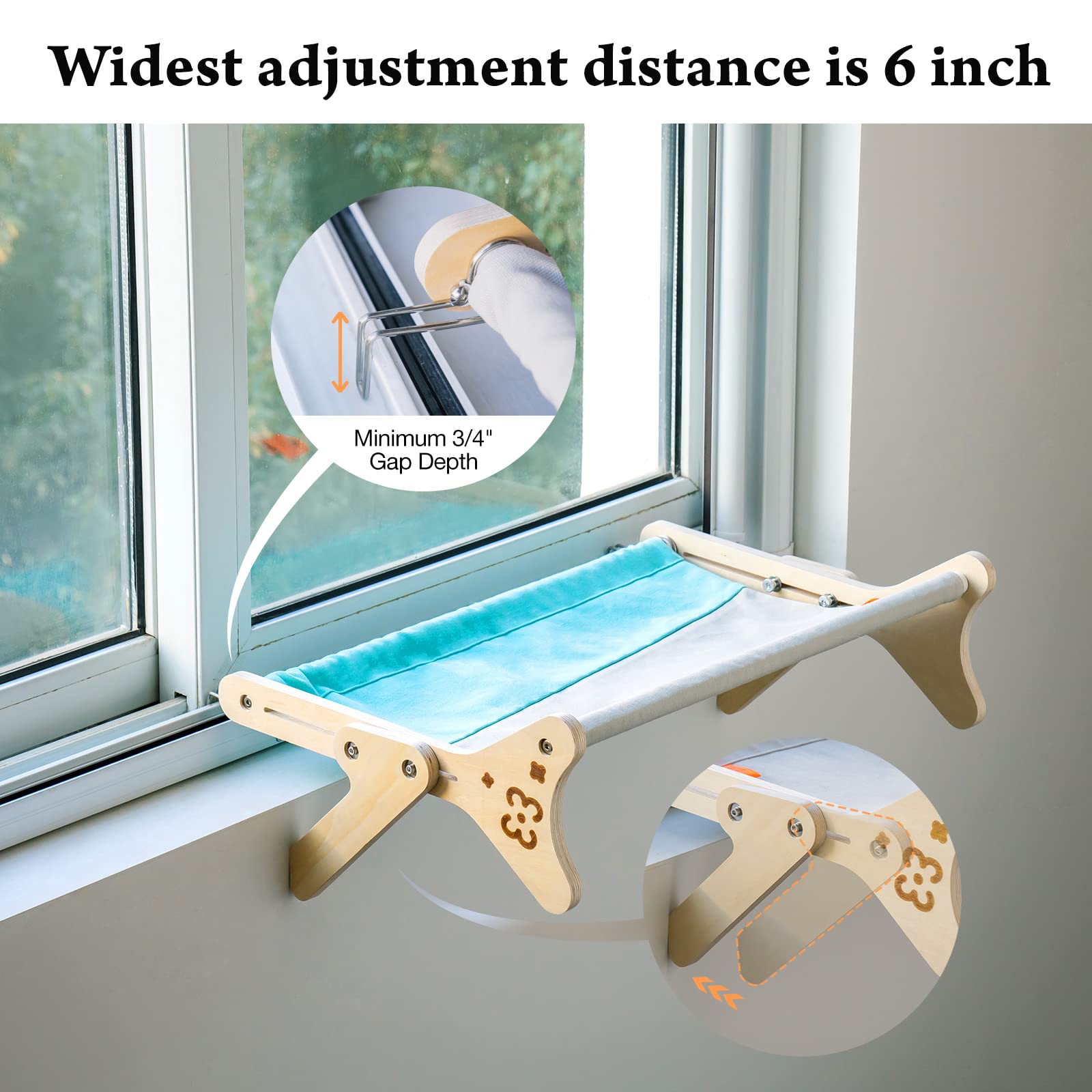 Adjustable Cat Window Perch and Hammock