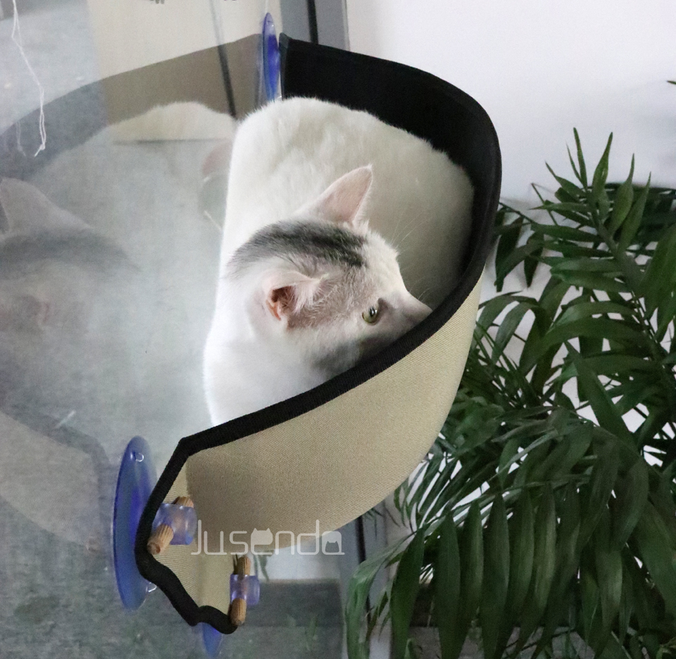 Window-mounted Cat Hammock Bed - Grey